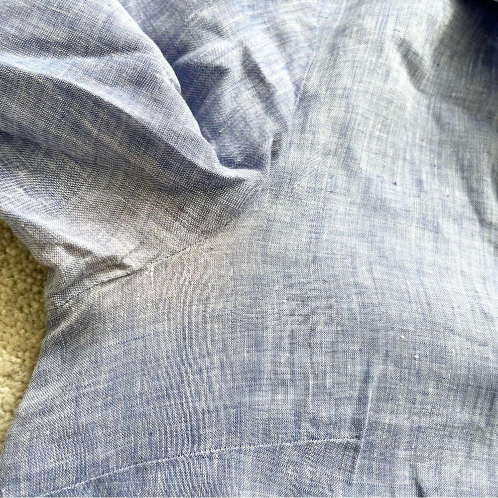 HINSON WU Aileen 3/4 Sleeve Luxe Linen Top With Pockets Size 10 Minimalist - Picture 4 of 10